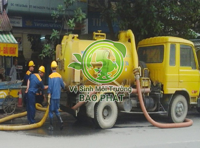 Hút hầm cầu với quy trình xử lý chuyên nghiệp